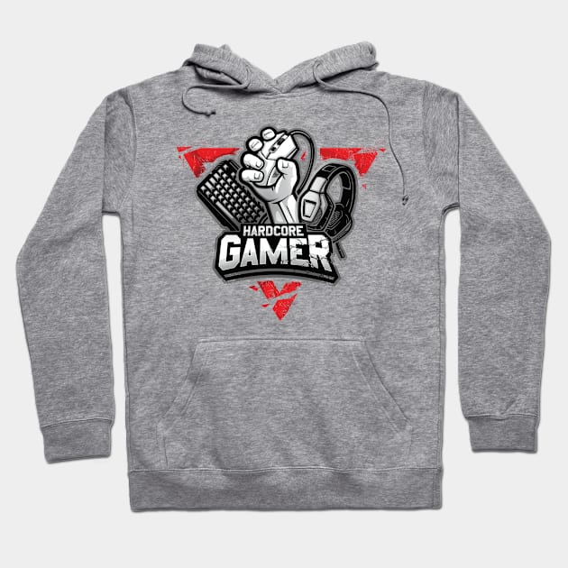 Hardcore Gamer Hoodie by raxarts